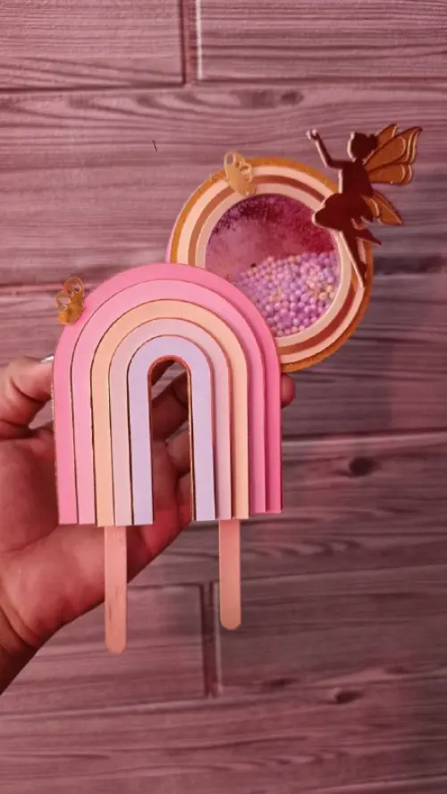 Arquivo de corte topo de bolo arco iris