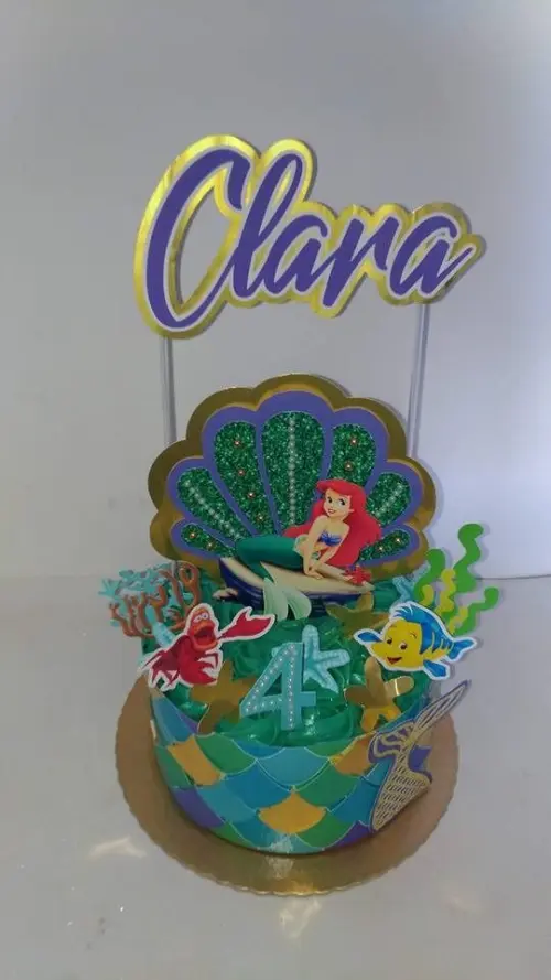 Arquivo de corte topo de bolo ariel