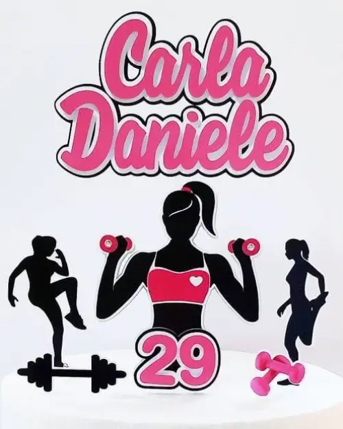 Arquivo de corte topo de bolo Academia