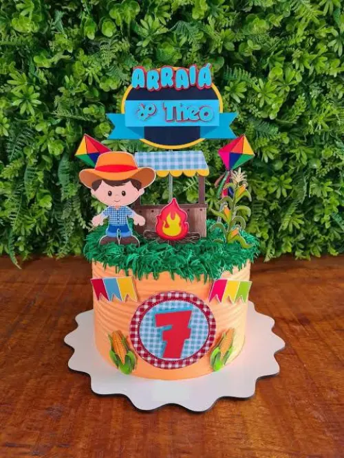 Arquivo de corte topo de bolo arraiá