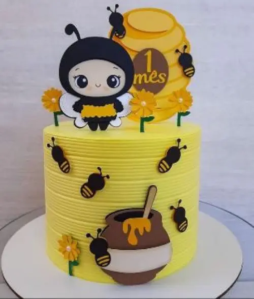 Arquivo de corte topo de bolo Abelhinha