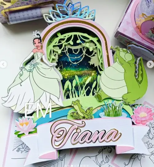 Arquivo de corte topo de bolo Princesa Tiana