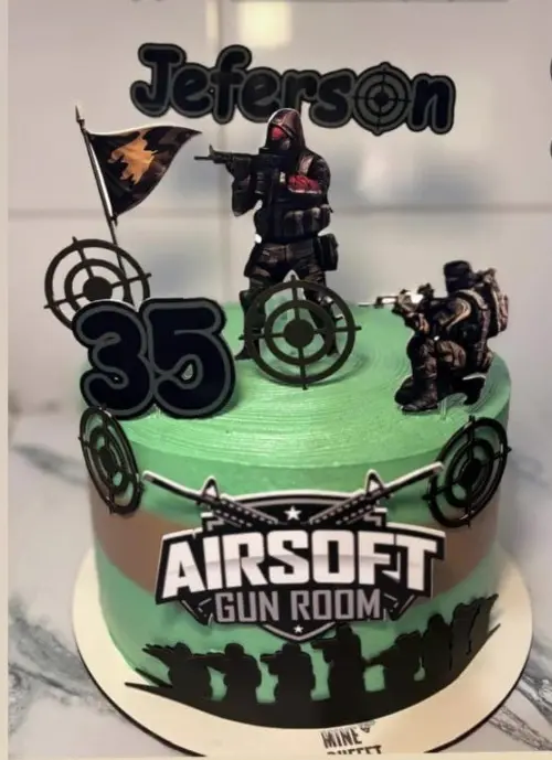 Topo de bolo Air Soft