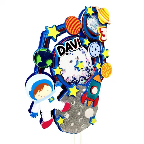 Arquivo de corte topo de bolo Astronauta