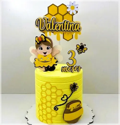 Arquivo de corte topo de bolo Abelhinha