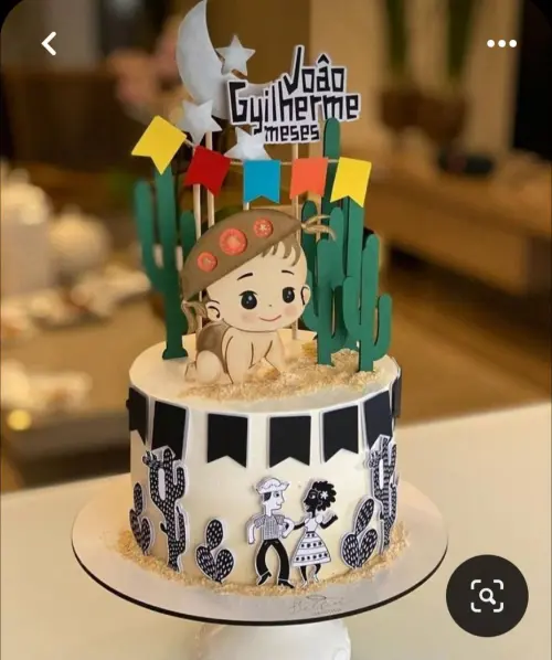 Arquivo de corte topo de bolo Bebe Cangaceiro