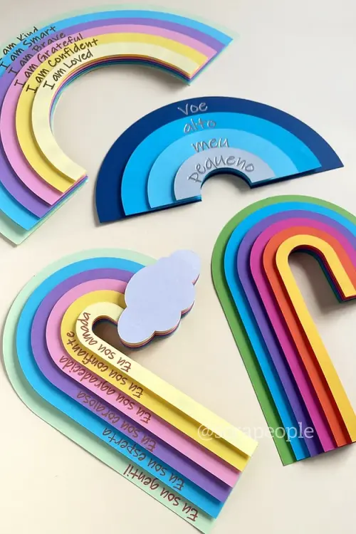 Arquivo de corte topo de bolo arco iris