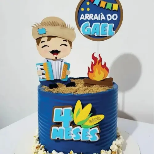 Arquivo de corte topo de bolo Arraiá