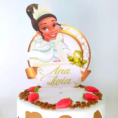 Arquivo de corte topo de bolo Princesa Tiana