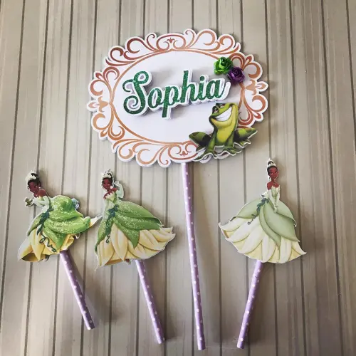 Arquivo de corte topo de bolo Princesa Tiana