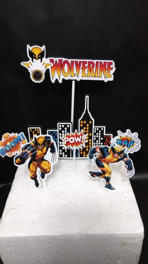 Arquivo de corte topo de bolo Wolverine