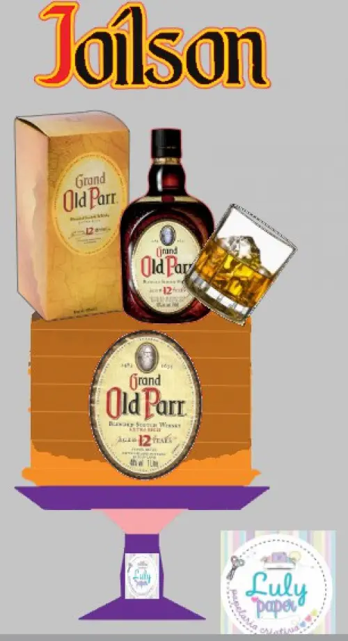 Arquivo de corte topo de bolo Wisky