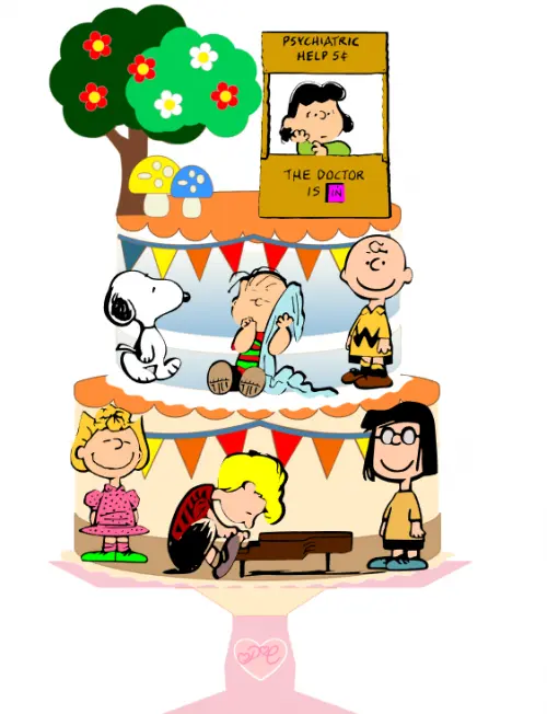 Arquivo de corte Topo de bolo Snoopy