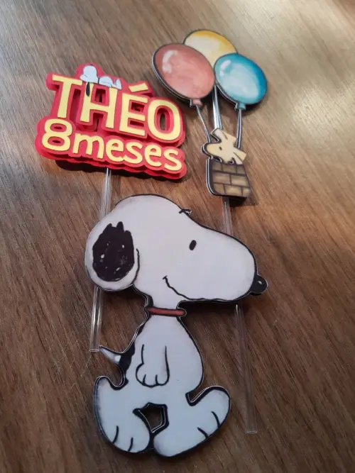 Arquivo de corte Topo de bolo Snoopy