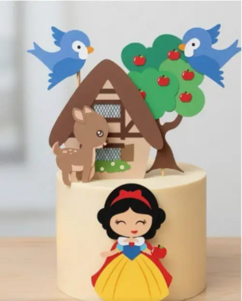 Arquivo de corte topo de bolo Branca de Neve
