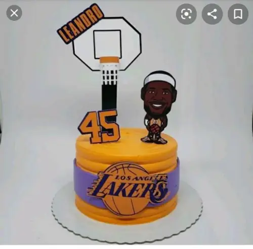 Topo de bolo Basquete