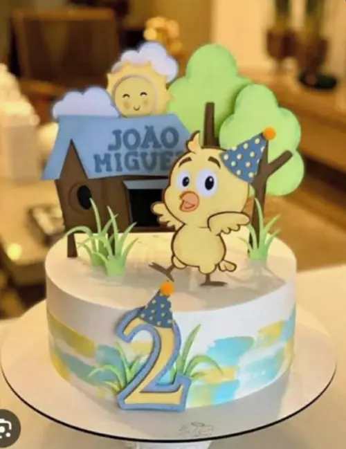 Arquivo de corte topo de bolo Galinha Pintadinha