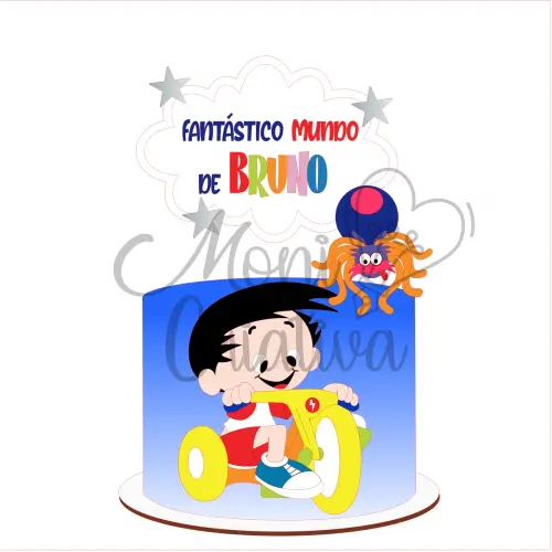 Arquivo de corte topo de bolo Mundo de bob