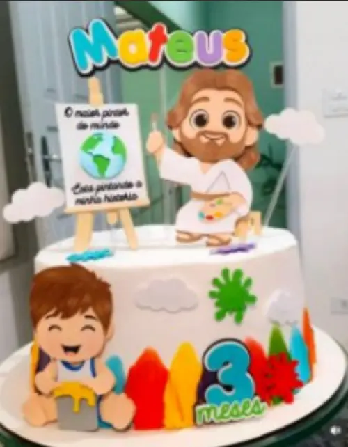 Arquivo de Corte Topo de Bolo o maior pintor do mundo