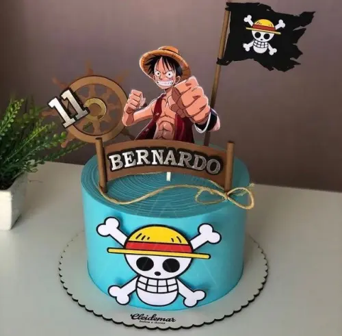 Arquivo de corte topo de bolo One Piece