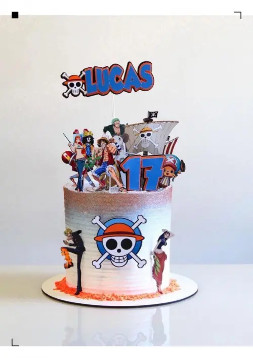 Arquivo de corte topo de bolo One Piece