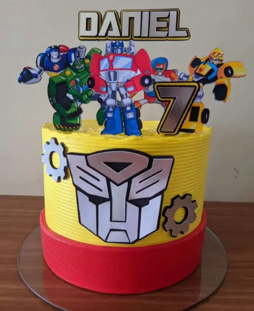 Arquivo de corte topo de bolo transformers