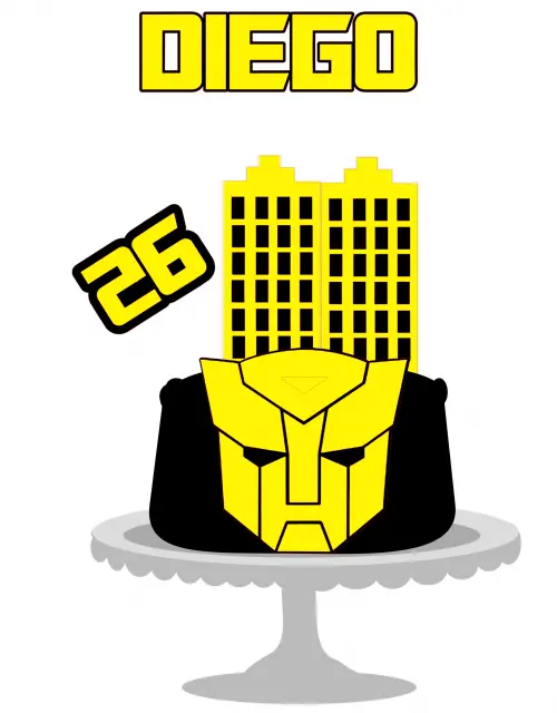 Arquivo de corte topo de bolo transformers