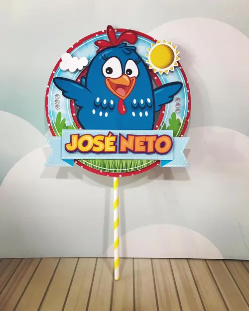 Arquivo de corte topo de bolo Galinha Pintadinha