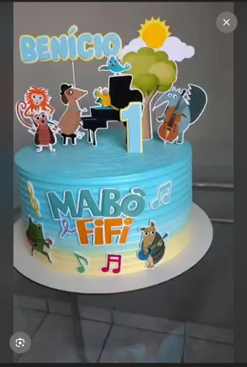 Arquivo de Corte Topo de Bolo Mabô e Fifi