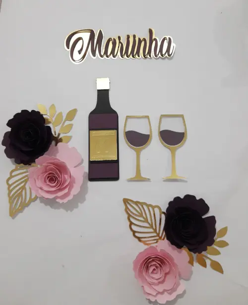 Arquivo de corte topo de bolo vinho