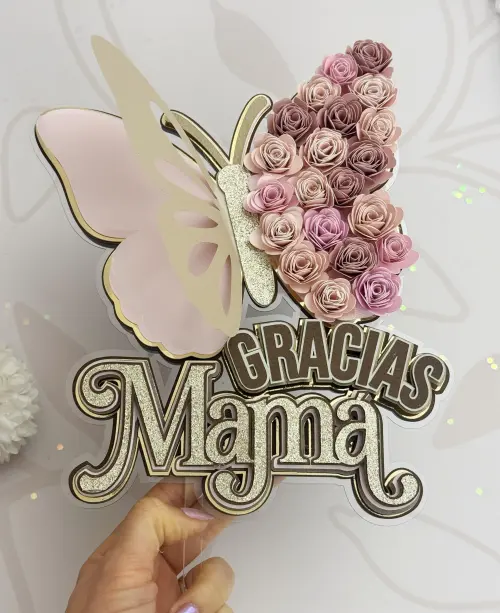 Arquivo de corte Topo de bolo Dia das Mães