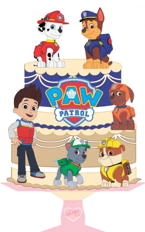 Arquivo de Corte Topo de Bolo Patrulha Canina