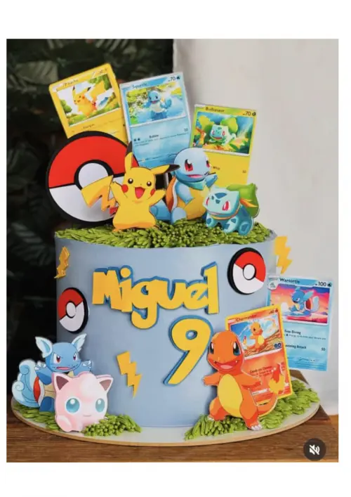 Arquivo de corte topo de bolo Pokemon