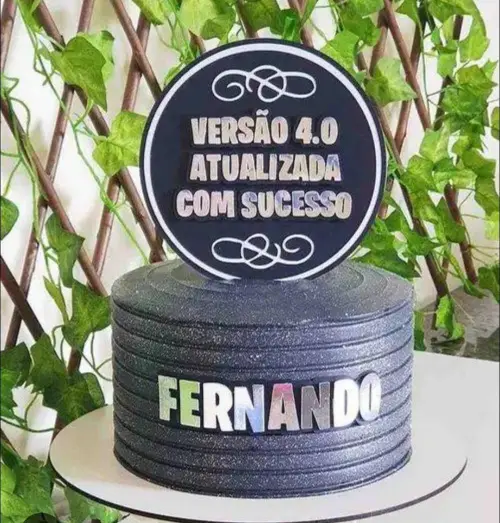 Arquivo de corte topo de bolo Quarentei