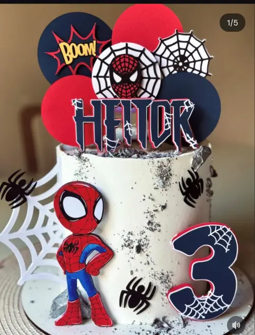Arquivo de corte Topo de bolo Homem Aranha