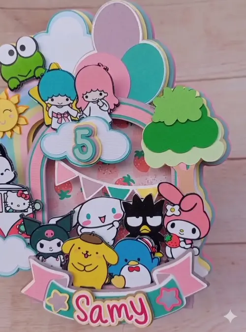 Arquivo de corte topo de bolo hello kitty