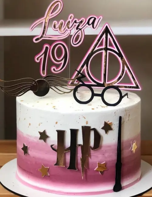 Arquivo de corte topo de bolo harry Potter