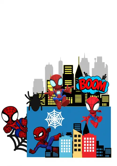 Arquivo de corte Topo de bolo Homem Aranha