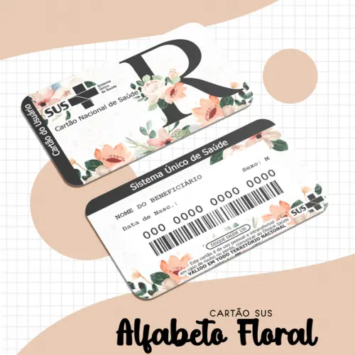 Cartão SUS Alfabeto