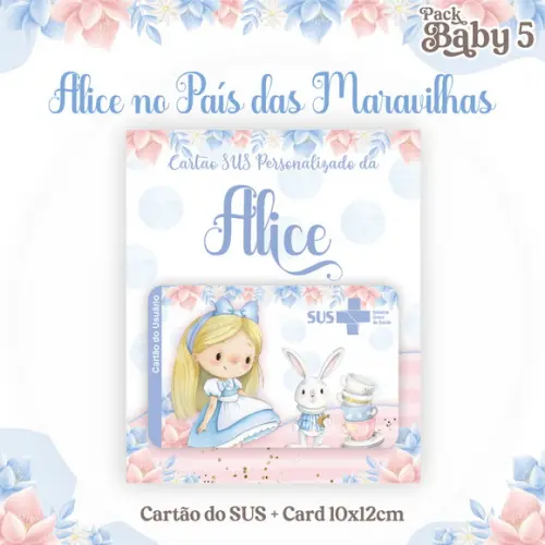 Cartão Sus Alice no País das Maravilhas