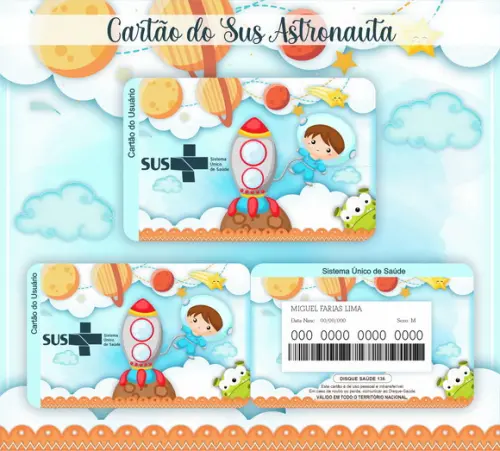 Cartão SUS Astronauta