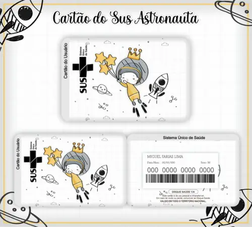 Cartão SUS Astronauta