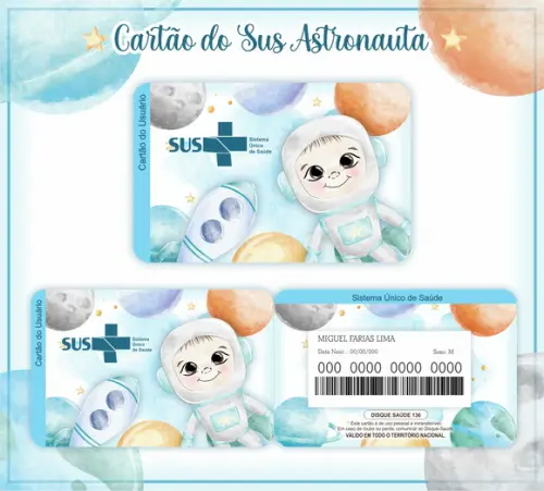 Cartão SUS Astronauta