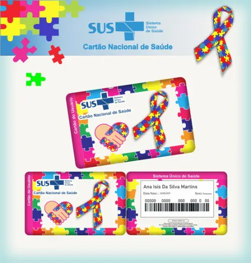 Cartão SUS Autismo Feminino