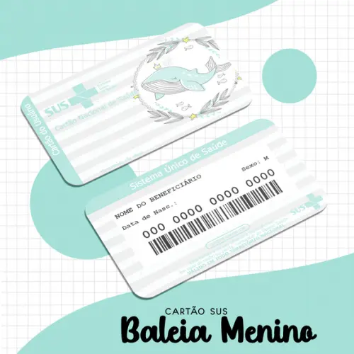 Cartão SUS Baleia