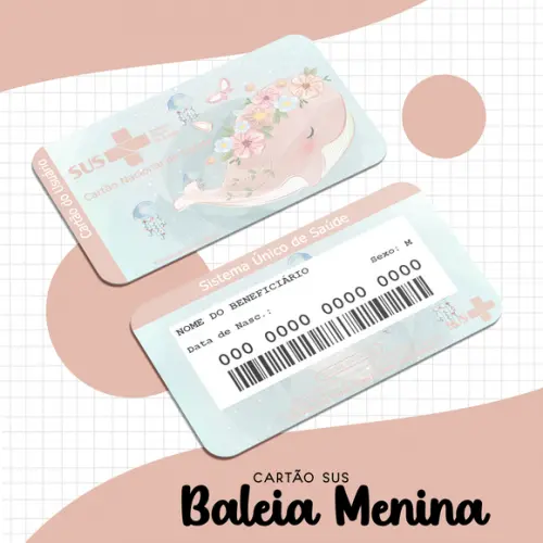 Cartão SUS Baleia