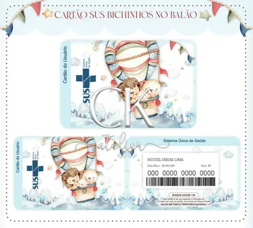 Cartão Sus Bichinhos