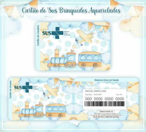 Cartão SUS Brinquedos