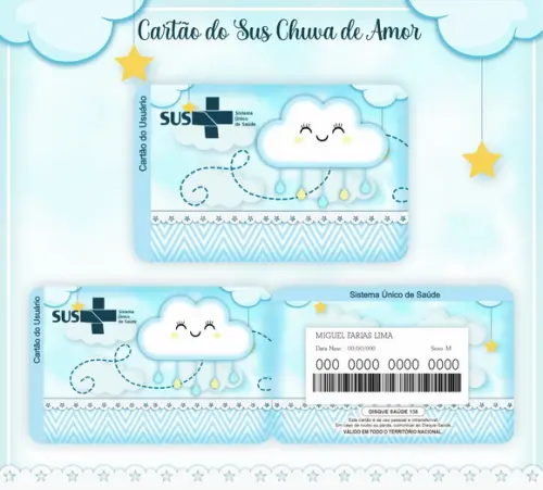 Cartão SUS Chuva de Amor