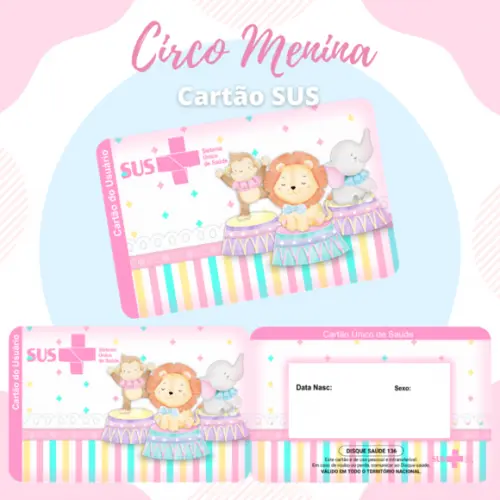 Cartão SUS Circo Menina